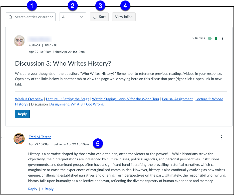 Canvas Discussions Redesign