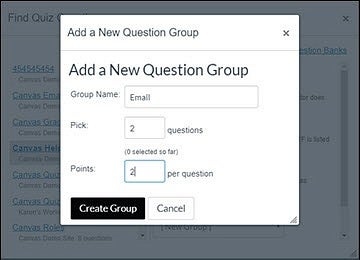 Add a new question group