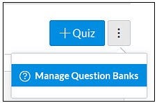 Quiz manage question banks
