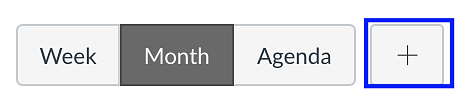 Canvas Calendar Week/Month/Agenda View