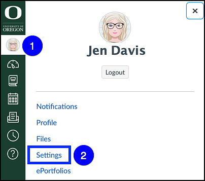 Canvas Profile Settings