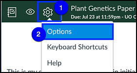 speedgrader options settings