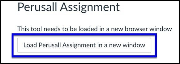 Load Perusall assignment in a new window