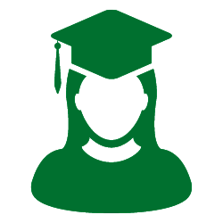 icon of student in graduation cap