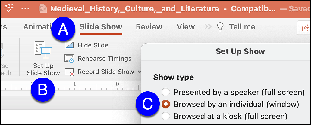 how to use panopto to record a powerpoint presentation powerpoint slide show setup options