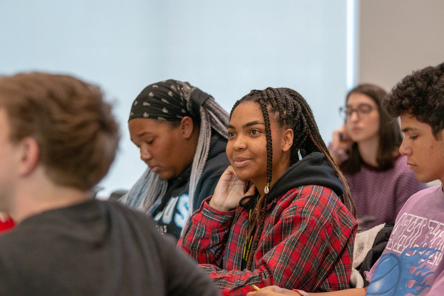 students in class