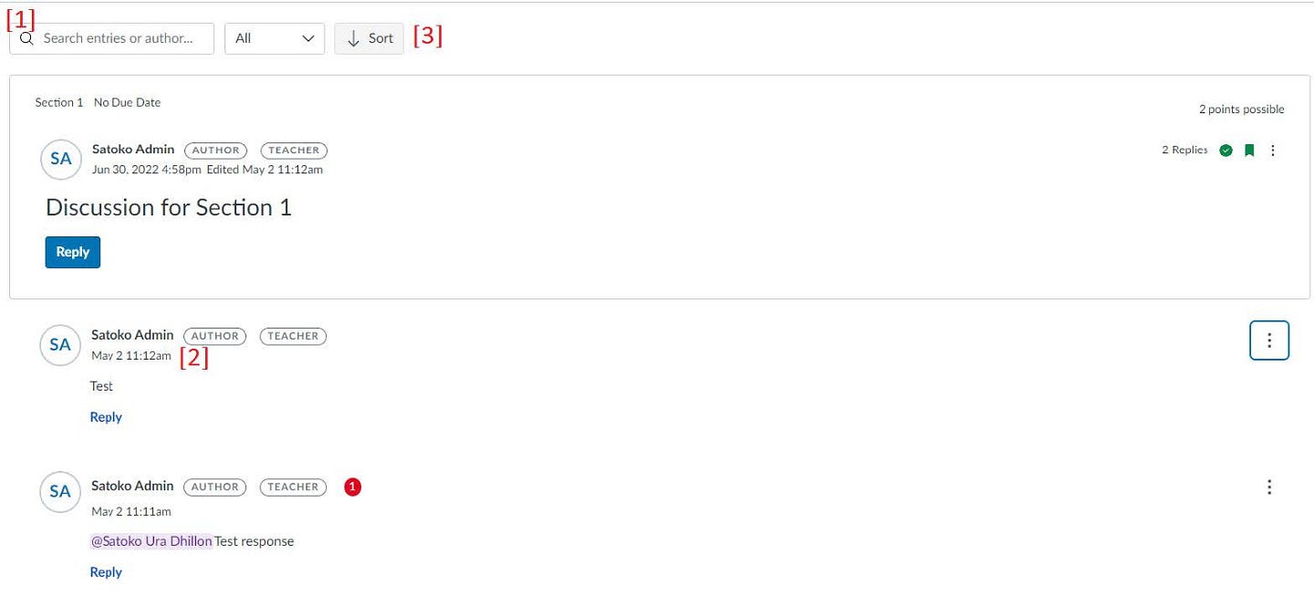 Discussions & Announcements Redesign Teaching Support and Innovation
