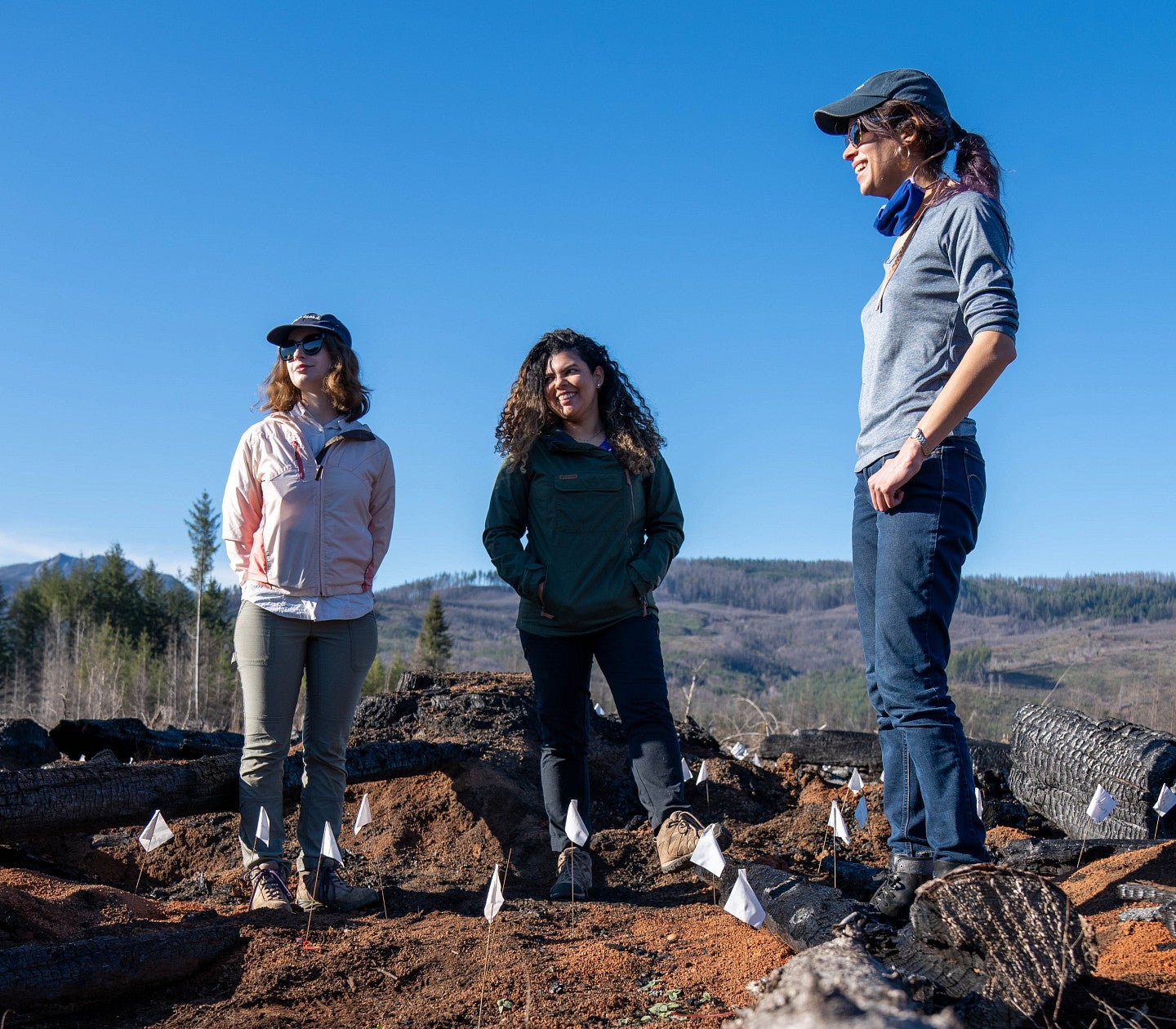lauren ponisio with graduate students