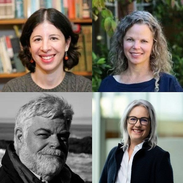 Headshots of four faculty members