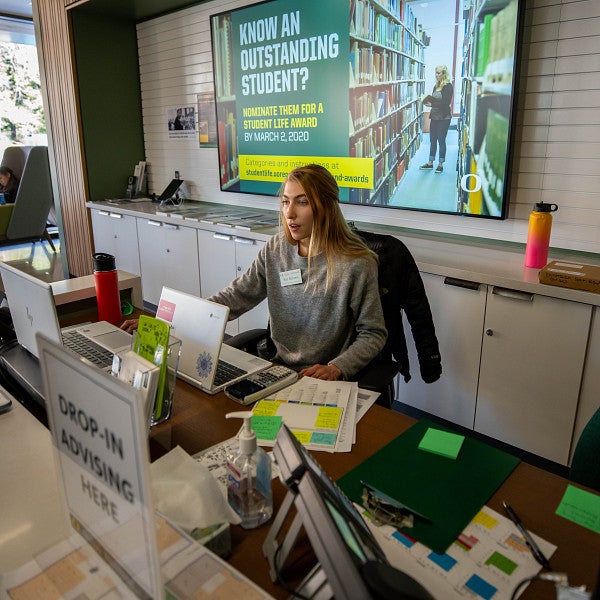 front desk of tykeson hall