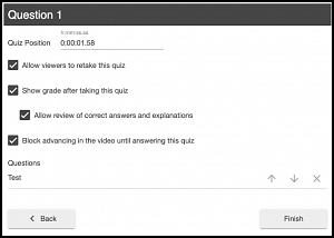 Quiz question options