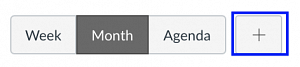 Canvas Calendar Week/Month/Agenda View