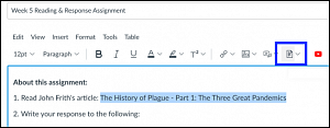 Canvas Add Document to Assignment