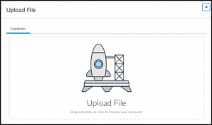 Canvas Upload File Screen