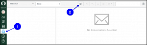 Canvas email compose new message