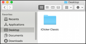 iclicker new folder on desktop