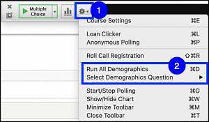 iClicker selecting polling questions to run