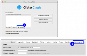 iclicker set-up demographics
