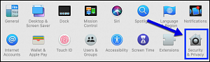 mac system preferences security and privacy option
