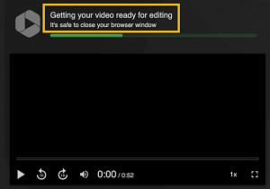 Getting you video ready message in Panopto Capture window.