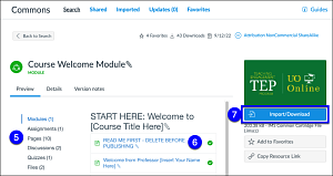 Canvas Commons | Teaching Support and Innovation