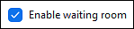 Enable Waiting Room