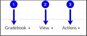 Gradebook Menus