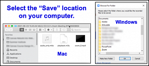 saving Zoom recording to your computer