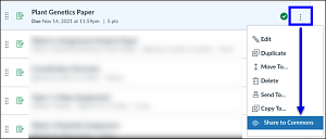 Share Canvas Content to Commons