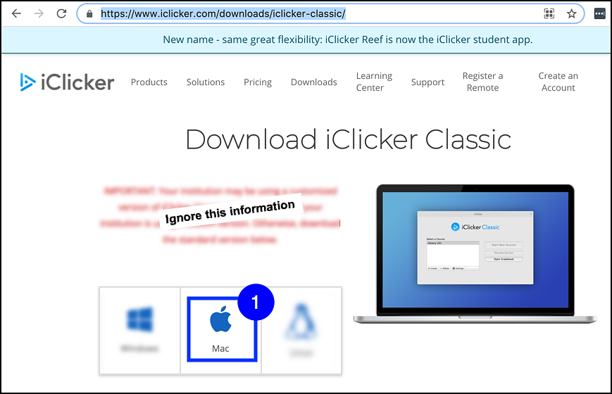 iclicker classic download for mac