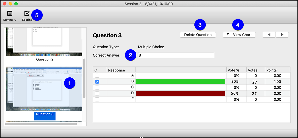 iClicker review session questions